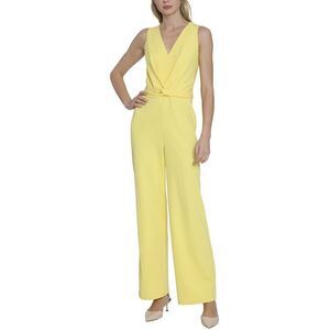 Maggy London Womens Jumpsuit, Yellow